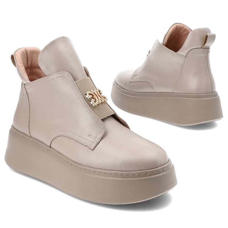 Členkové Topánky Armodo - 840 Beż Lico