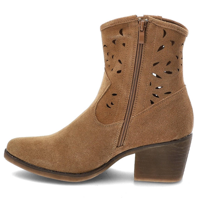 Členkové Topánky S.Barski - SN622-20 Camel