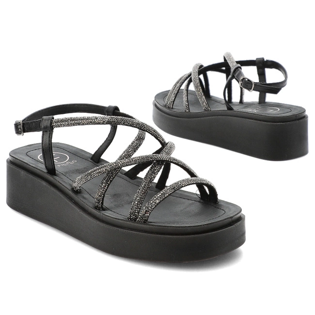 Sandále FILIPPO - DS6898/25 BK Czarny