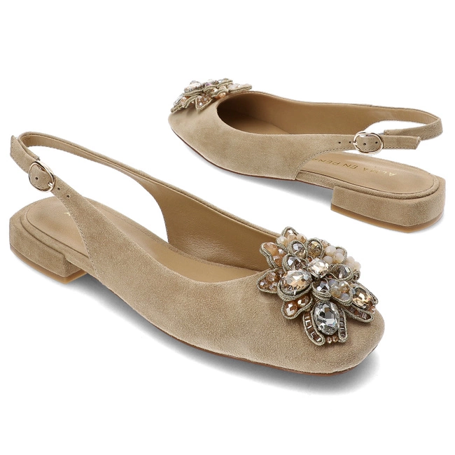 Sandále Alma en Pena - V240391 Suede Sand