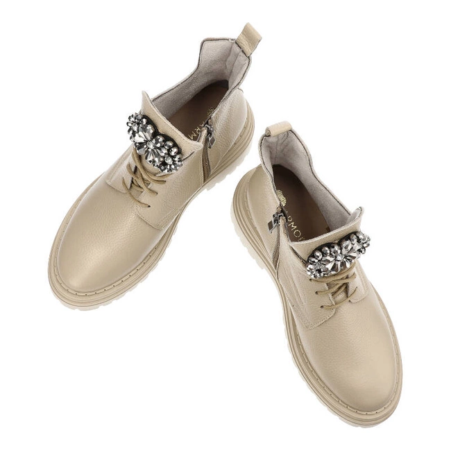 Členkové Topánky Armodo - 03723 Beż G2