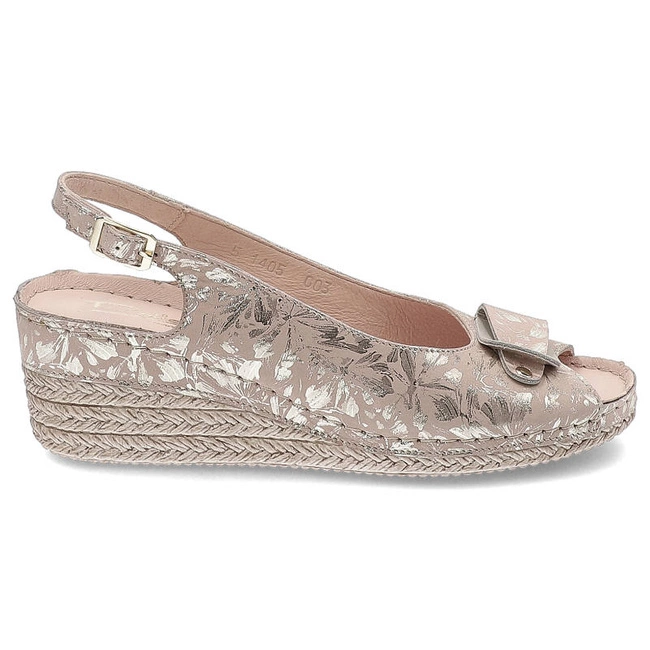 Sandále Pollonus - 5-1405-003 Pigi Złote Kwiaty