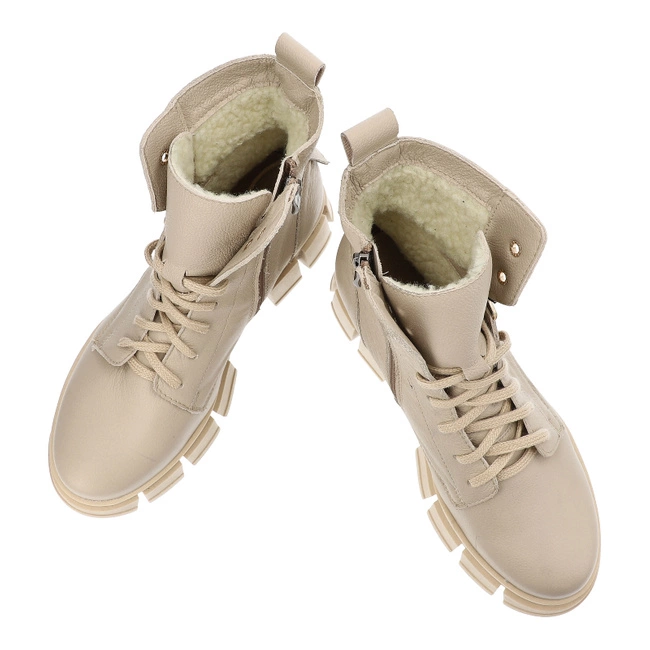 Šnúrovacie Členkové Topánky Armodo - 5-1583-022 Vanilia Verona