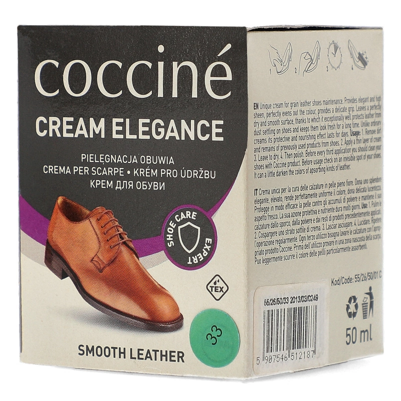 Shoe Cream Coccine - Cream Elegance/Zielony 33