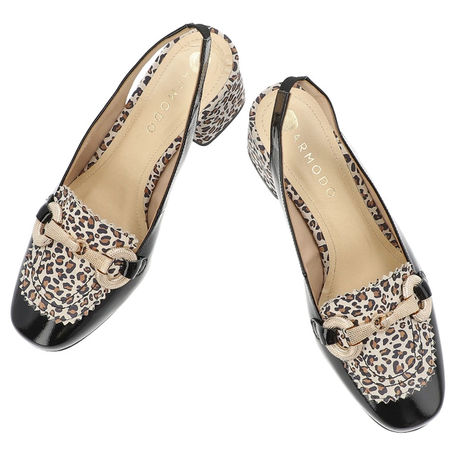 Sandále ARMODO - 1374 Czarny Panterka 272/3205