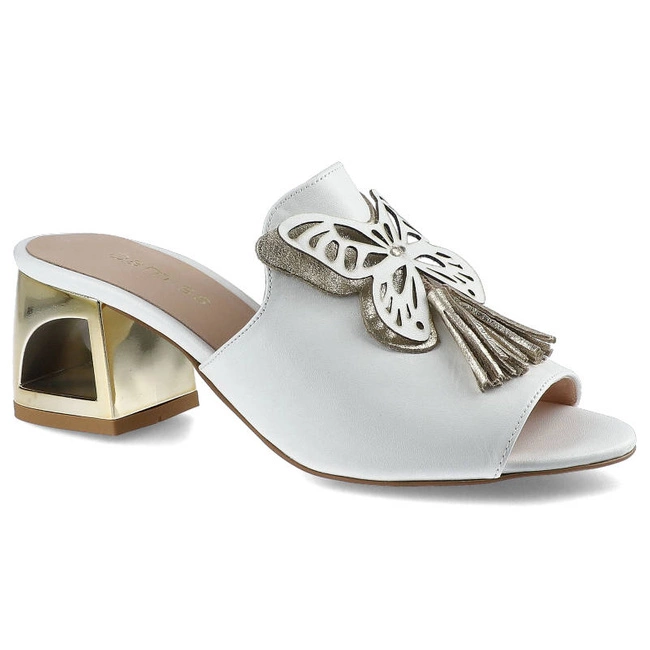 Šľapky Damiss - DS-521/8 Białe Lico