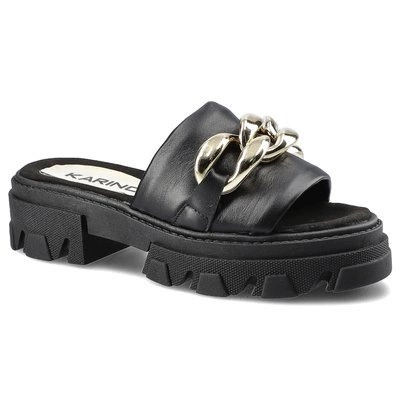 Šľapky Karino - 3957/076-P Czarny