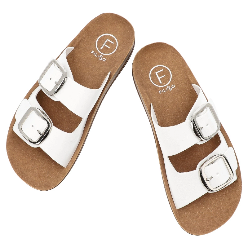 Šľapky FILIPPO - DK6892/25 WH Biały