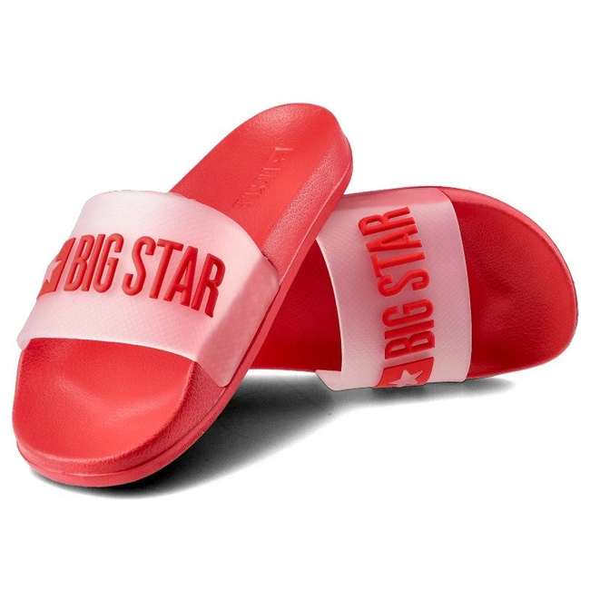 Šľapky Big Star - FF274A202 Czerwony