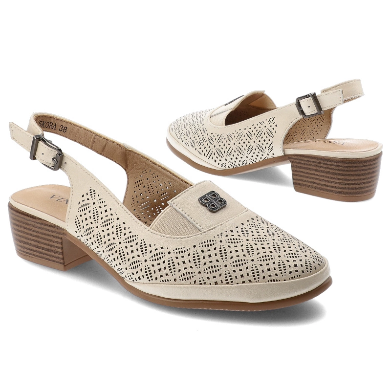 Sandále VINCEZA - 66753 BE Beżowy