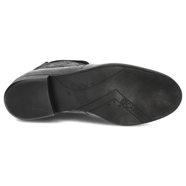 Členkové Topánky Carinii - B3420-I03-E17-000-B42 Czarny/Niklowy