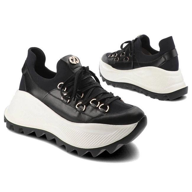 Tenisky Carinii - B9458_-E50-000-000-F92 Czarny