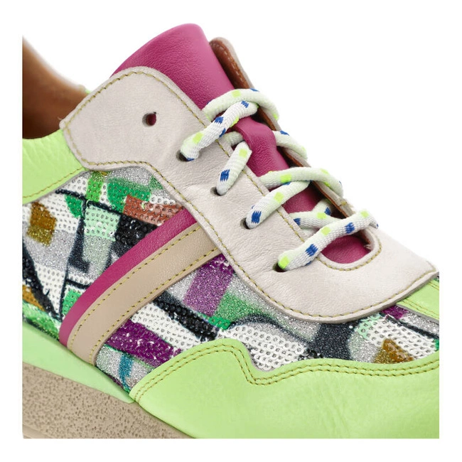 Tenisky Maciejka - 06322-09/00-1 Zielony+Róż