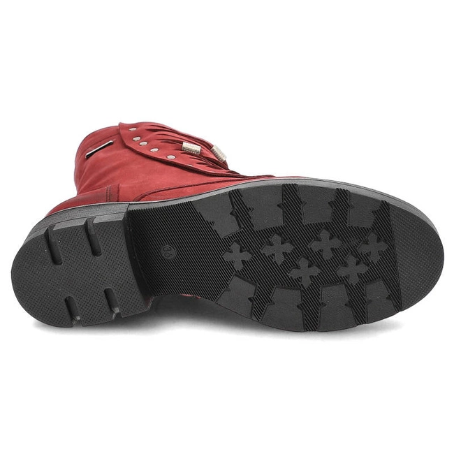 Členkové Topánky Pollonus - 5-1110-009 Czerwony Rosso Samuel