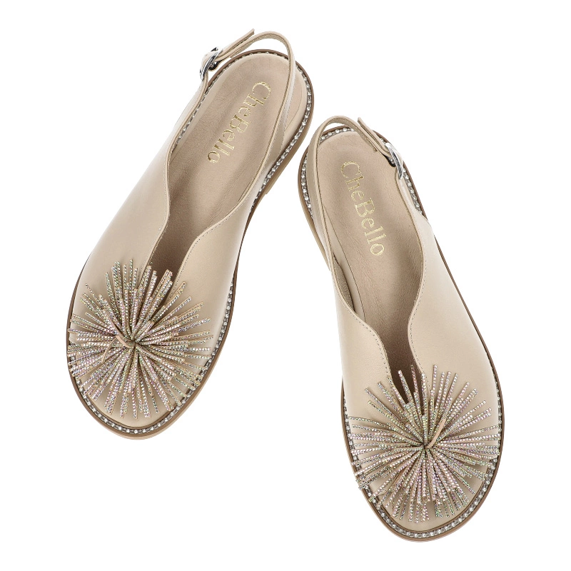 Sandále Chebello - 4344_-394-000-PSK-S130 Beżowy