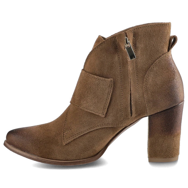 Členkové Topánky Exquisite - 1265 Koniak Welur