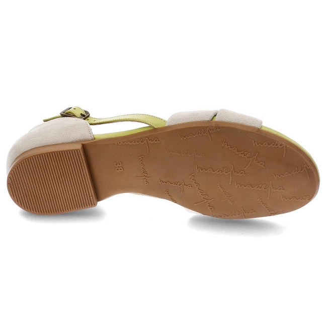 Sandále Maciejka - 04614-44/00-5 Jasny Beż+Pistacja