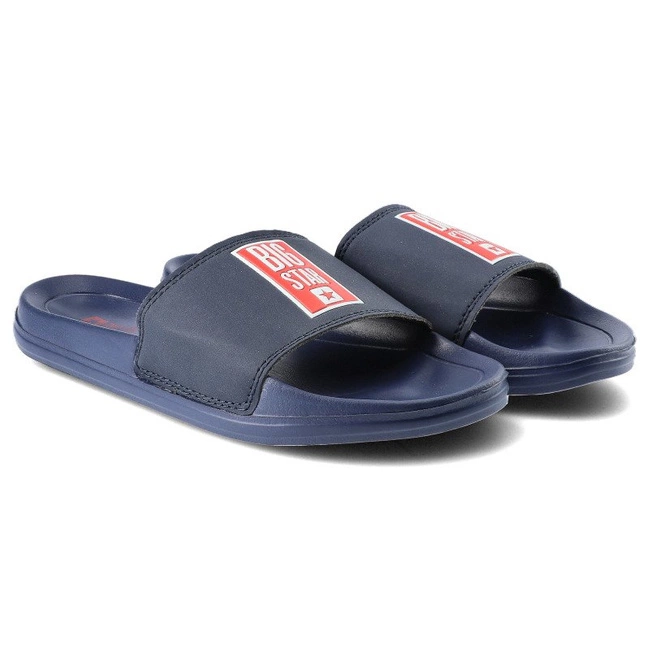 Šľapky Big Star - FF274A364 Granat