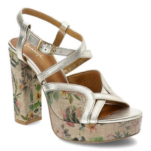 Sandále Maciejka - 06084-25/00-1 Złoty+Kwiaty