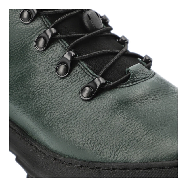 Šnúrovacie Členkové Topánky Wasak - 0736 Zielony Groszek