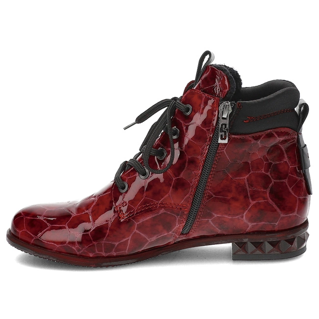 Šnúrovacie Členkové Topánky Armodo - 7003A Rot/Schwarz