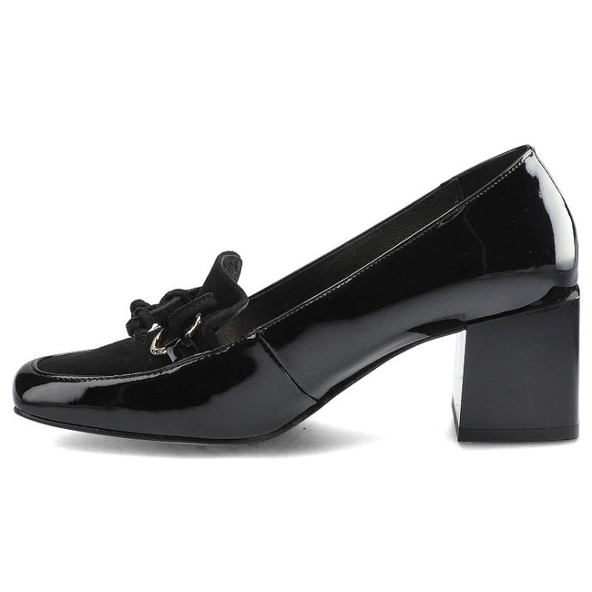 Poltopánky Karino - 3700/090-P Czarny/Lakier