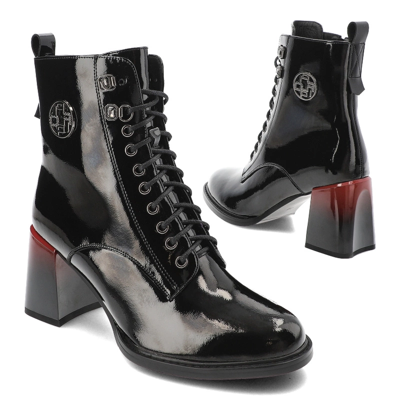 Členkové Topánky Filippo - DBT6316/24 BK RD Czarny Czerwony