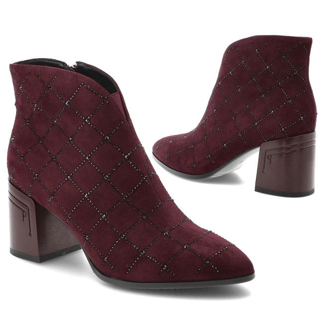 Členkové Topánky S.BARSKI - MR52-132 Wine