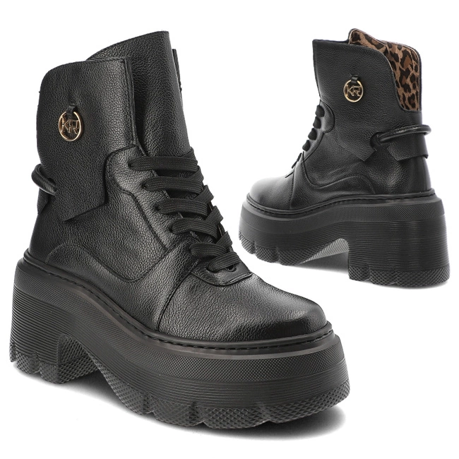 Členkové Topánky Karino - 5514/126-F Czarny/Lico Groszek