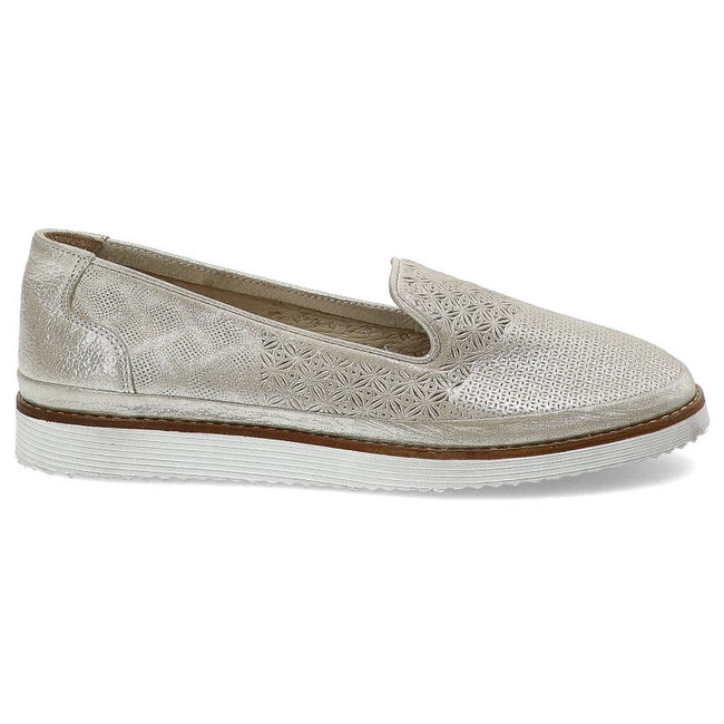 Baleríny Lanqier - 42C2510 Biały White