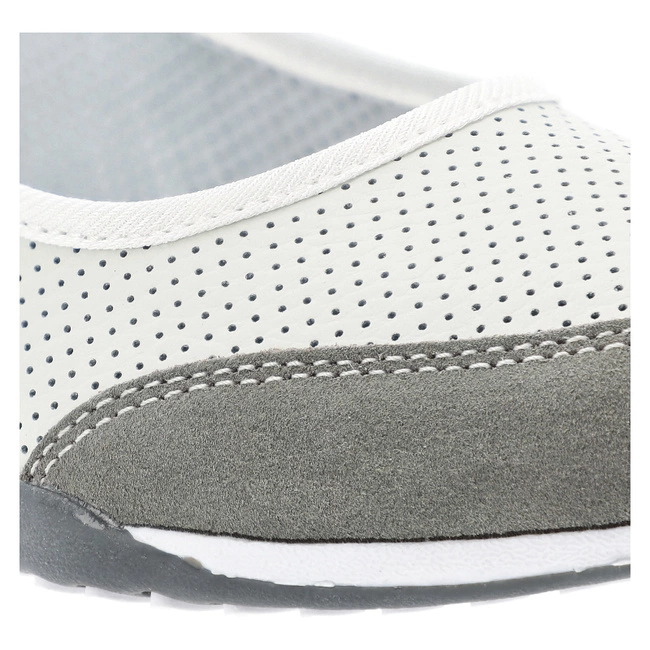 Baleríny FILIPPO - DP142/25 WH GR Biały/Szary