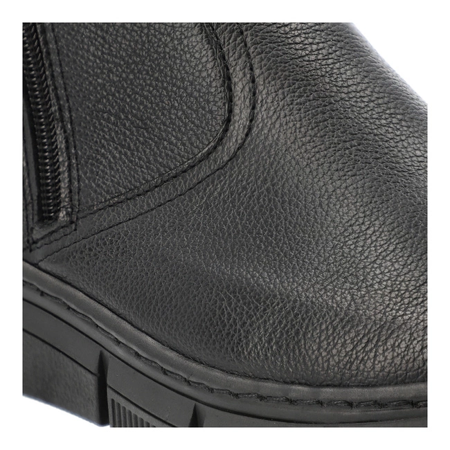 Členkové Topánky WASAK - 0730 Czarny Groszek/Wełna