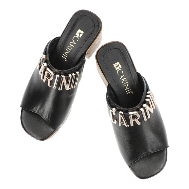 Šľapky Carinii - B9446_-E50-000-000-F81 Czarny