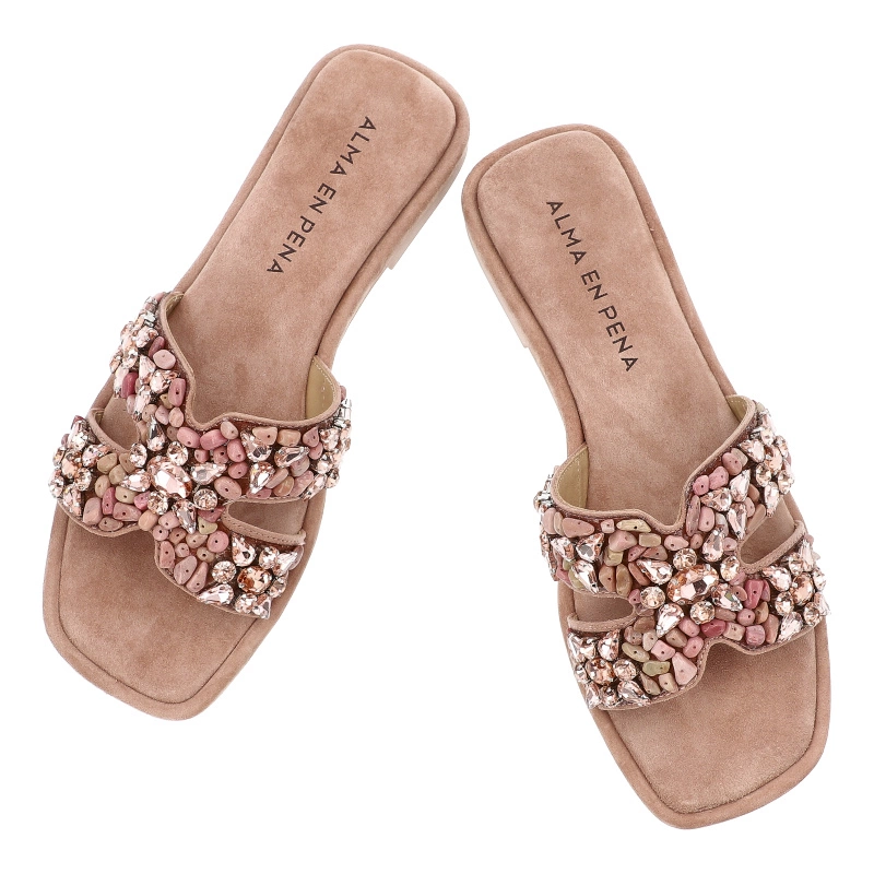 Šľapky ALMA EN PENA - V251909 Suede Old Pink