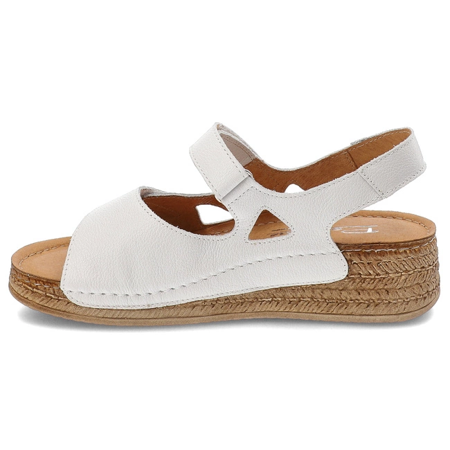 Sandále Pollonus - 5-1642-005 Biały Verona