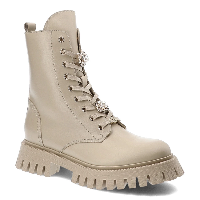 Členkové Topánky Chebello - 4553_-469-000-MIC-S345 Beżowy