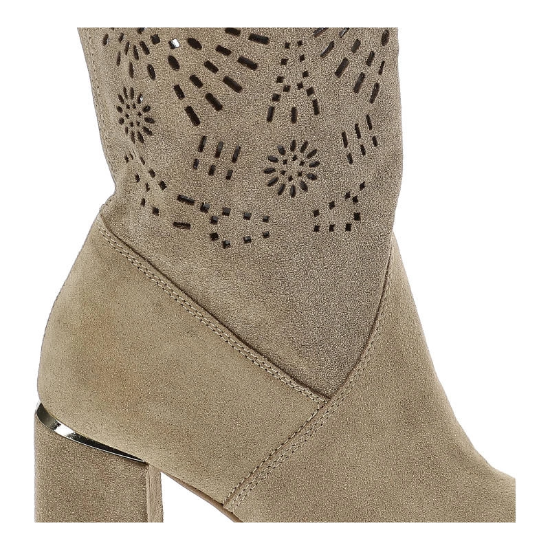 Čižmy Damiss - DS-546/A Beż Welur