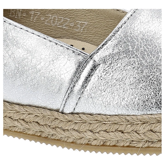 Espadrilky Karino - 2022/078-P Srebrny