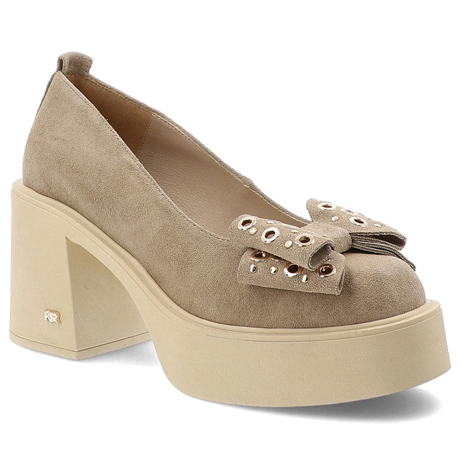 Poltopánky KARINO - 5569/001-P Beż/Welur