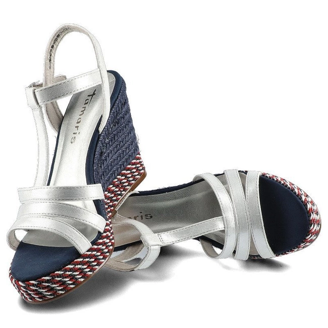 Sandále Tamaris - 1-28372-24 127 Wht Met.Comb