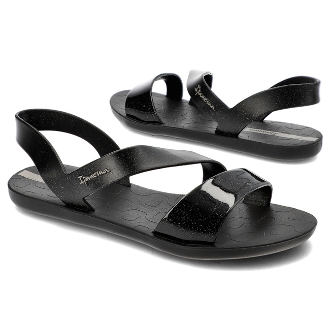 Sandále Ipanema - 82429 Vibe Sandal Fem AJ078 Black/Glitter Black