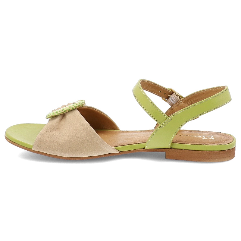 Sandále MACIEJKA - 06957-09/00-1 Zielony/Beż