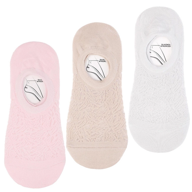 Baleríny MORAJ 3 Pary - CDB200-391 Mix Kolor