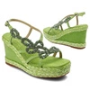 Sandále Alma en Pena - V240979 Suede Lime