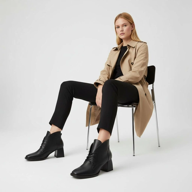 Členkové Topánky ARMODO - 1670 Czarny Baflo