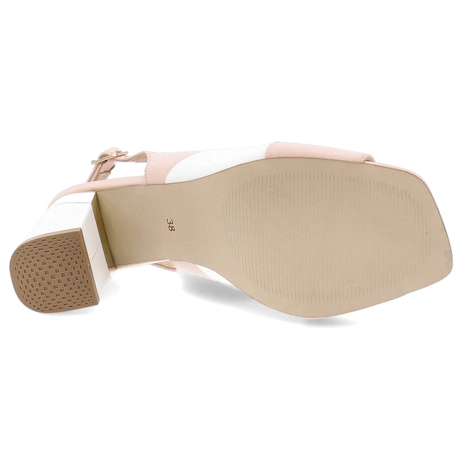 Sandále ARMODO - 865/2/A Puder Lico/Białe Lico