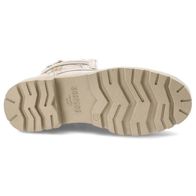 Šnúrovacie Členkové Topánky MUSTANG - 1472-603-243 Ivory