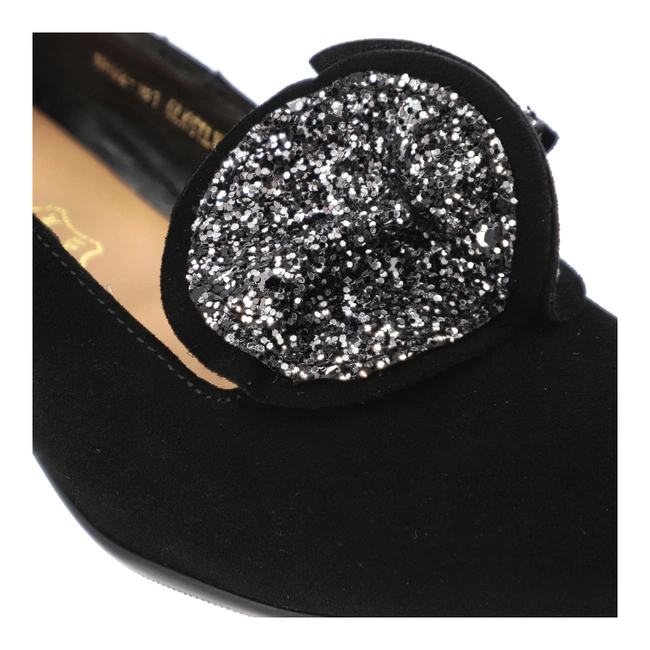 Lodičky S.BARSKI - MR52-181 Black/Silver