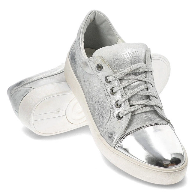 Tenisky Marshall - 6418 B Srebrny Ss2p/Ls