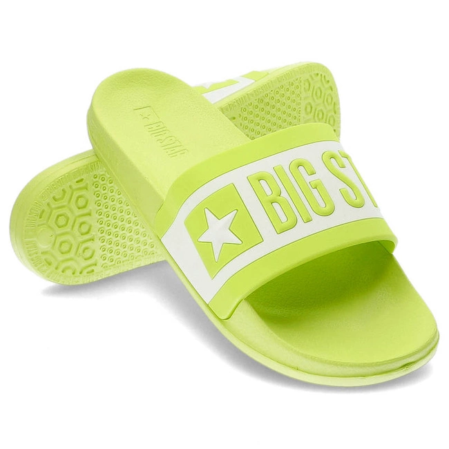 Šľapky Big Star - LL274742 Limonka